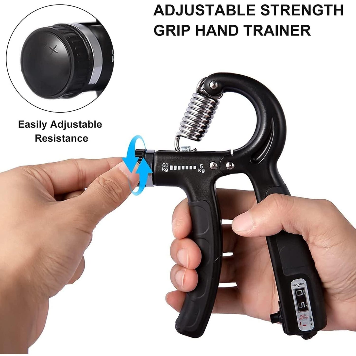 Adjustable Spring Hand Hand Grip Strengthener